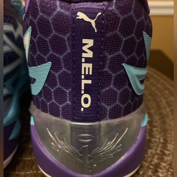 Puma Melo Ball MB.02 Shoes Blue Purple Mid Queen City 379779-01 Men's Size 9.5 - Picture 6 of 10